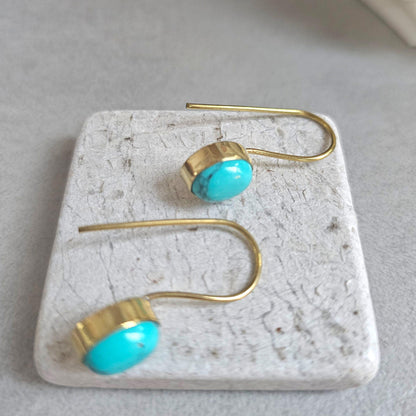 Silver plated dangle earrings / Gift for her / Minimalist jewelry