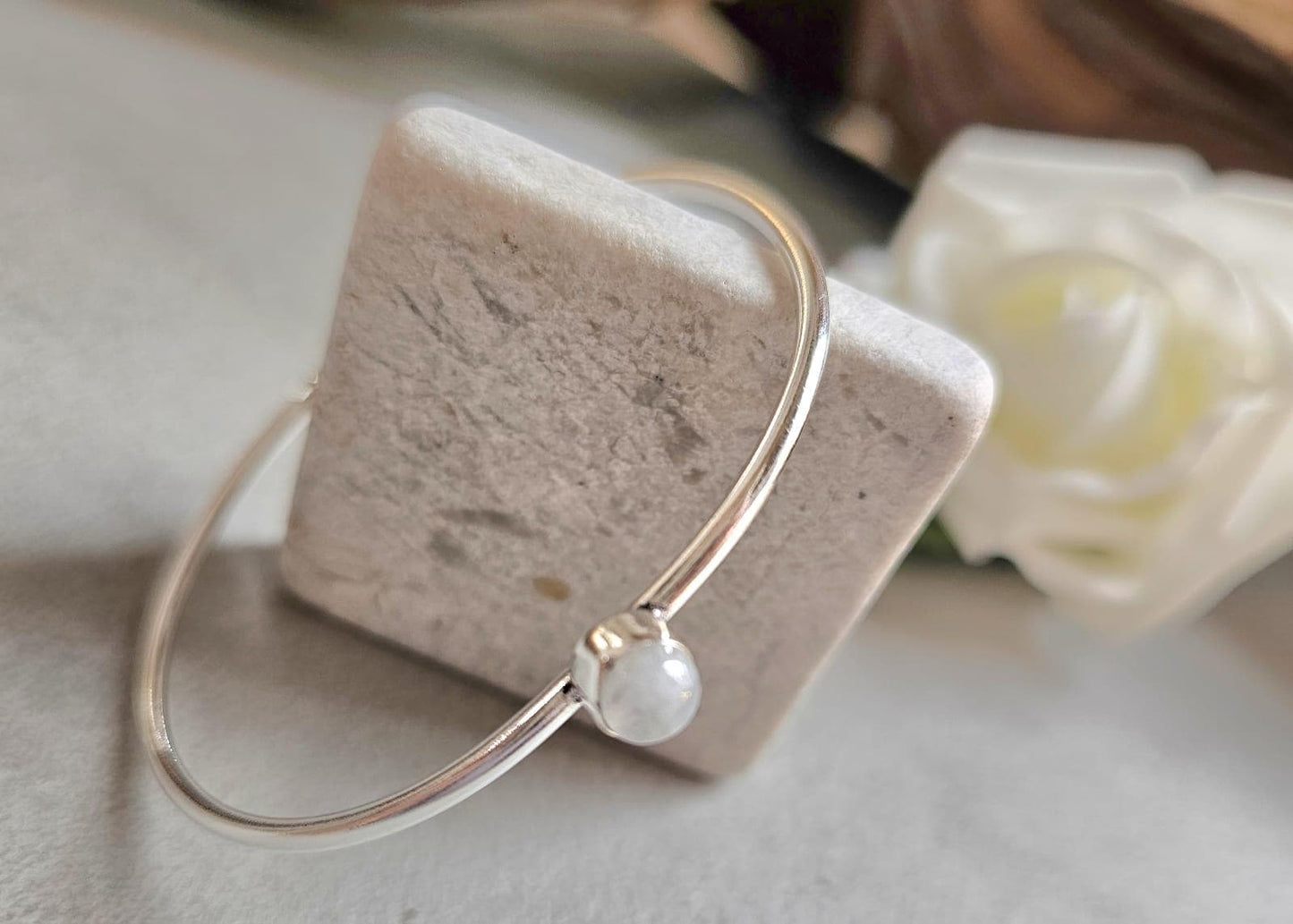 Silver bangle / Cute bracelet / Bracelet / Silver / Gift idea / Boho / Minimal / Minimalist / Minimal / Elegant / Stackable
