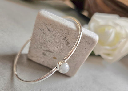 Silver bangle / Cute bracelet / Bracelet / Silver / Gift idea / Boho / Minimal / Minimalist / Minimal / Elegant / Stackable