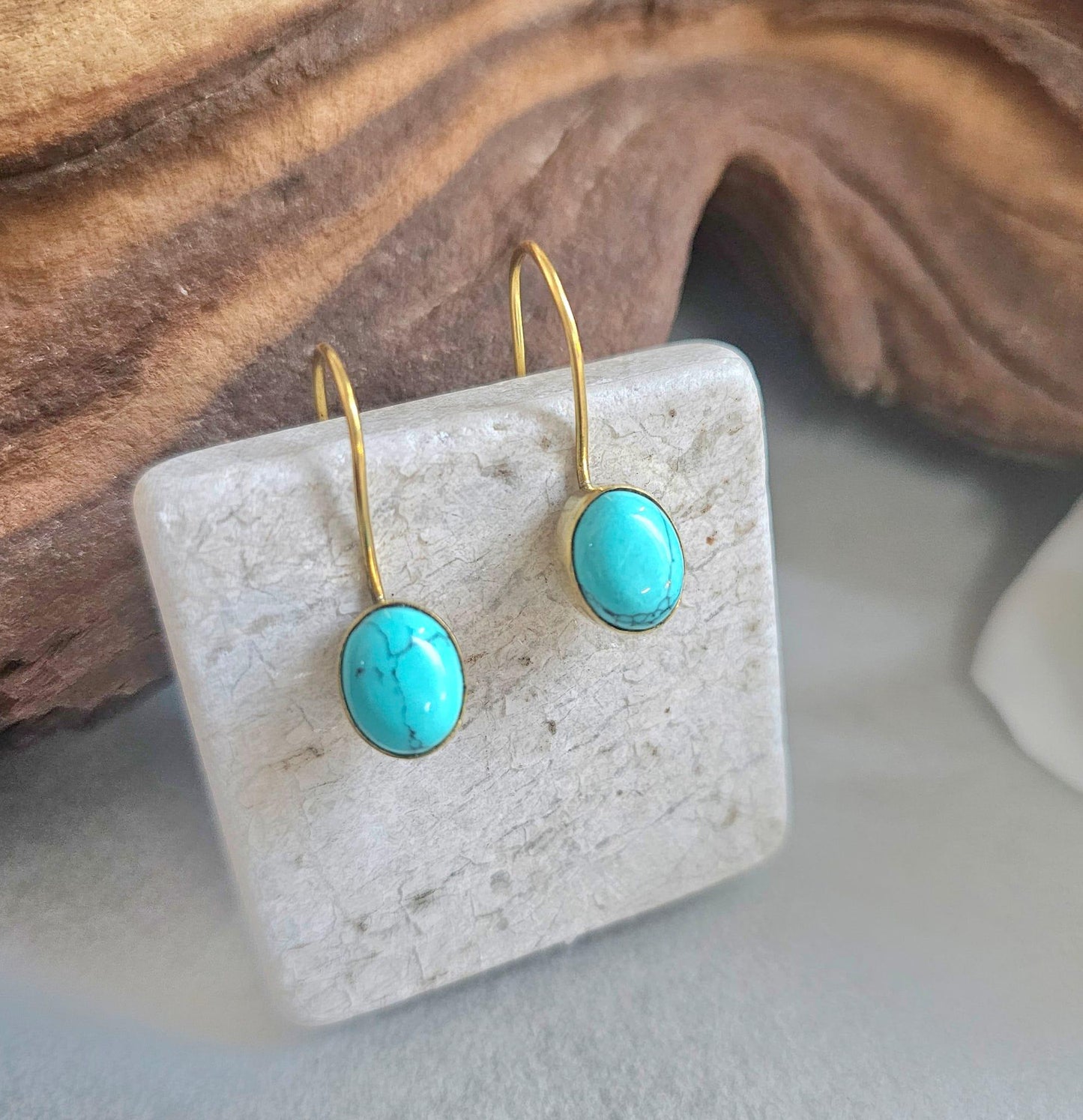 Silver plated dangle earrings / Gift for her / Minimalist jewelry