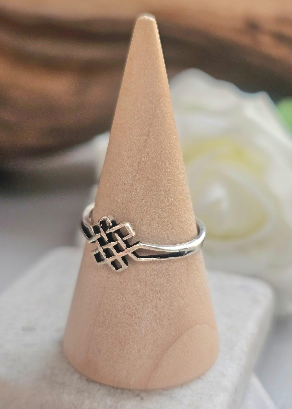 Silver Plated Delicate Line Ring – Minimal Open Design Band – Everyday Modern Jewellery Gift