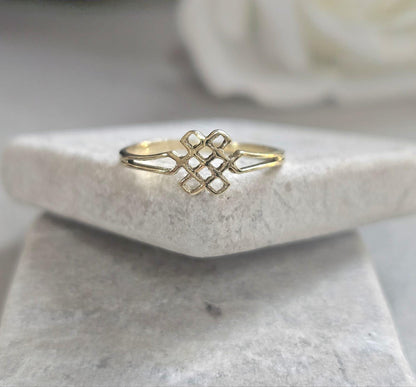 Raw Brass Minimal Statement Ring – Open Line Design Band – Modern Boho Artisan Jewellery