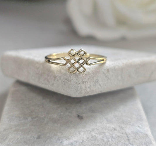 Raw Brass Minimal Statement Ring – Open Line Design Band – Modern Boho Artisan Jewellery