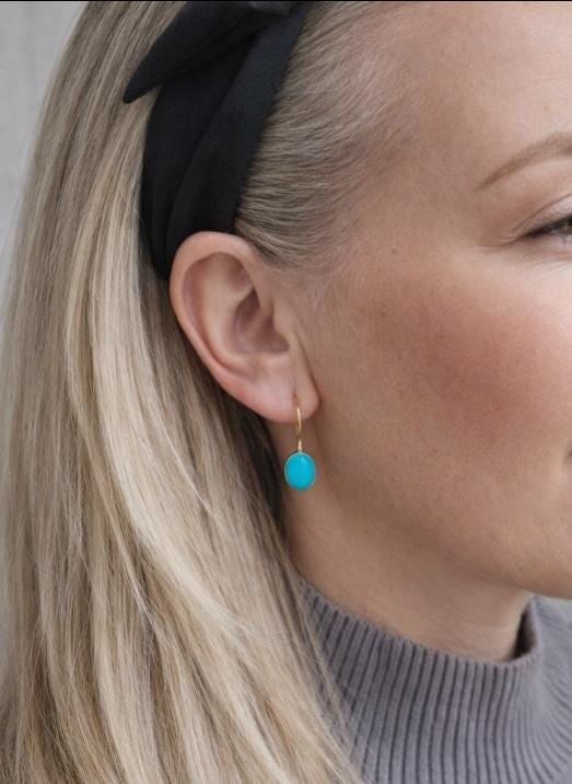 Silver plated dangle earrings / Gift for her / Minimalist jewelry