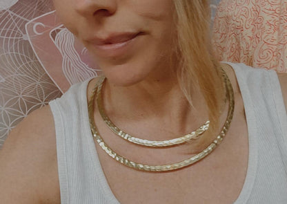 Raw Brass Hammered Choker Necklace, Brass Necklace, Boho Statement Choker, Minimalist Gold chocker, Handmade Brass Jewellery