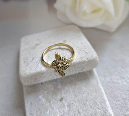 Raw Brass Ring • Minimal Brass Statement Ring • Textured Bohemian Jewellery • Adjustable Brass Ring • Everyday Artisan Ring