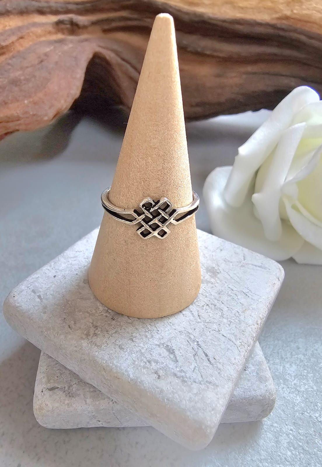 Silver Plated Delicate Line Ring – Minimal Open Design Band – Everyday Modern Jewellery Gift