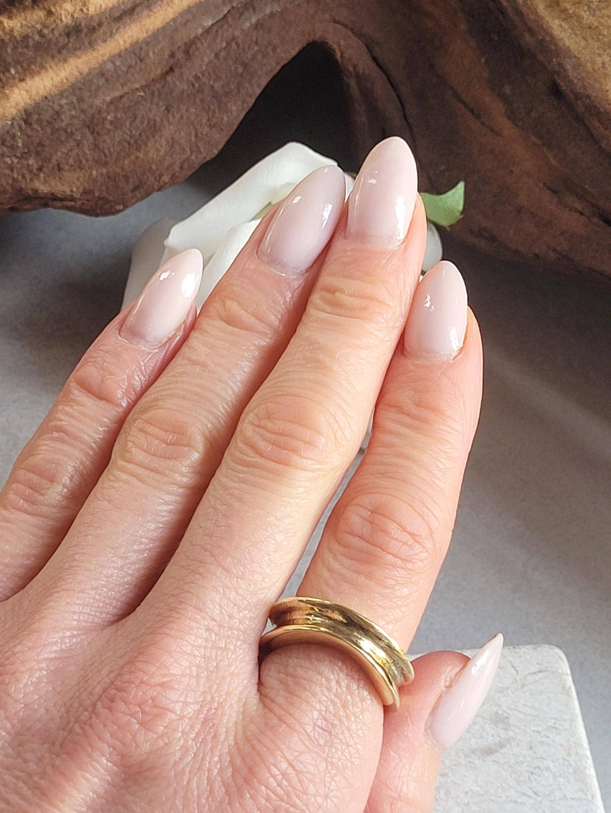 Raw Brass Organic Ring | Minimal Sculptural Band | Handmade Style Statement Ring