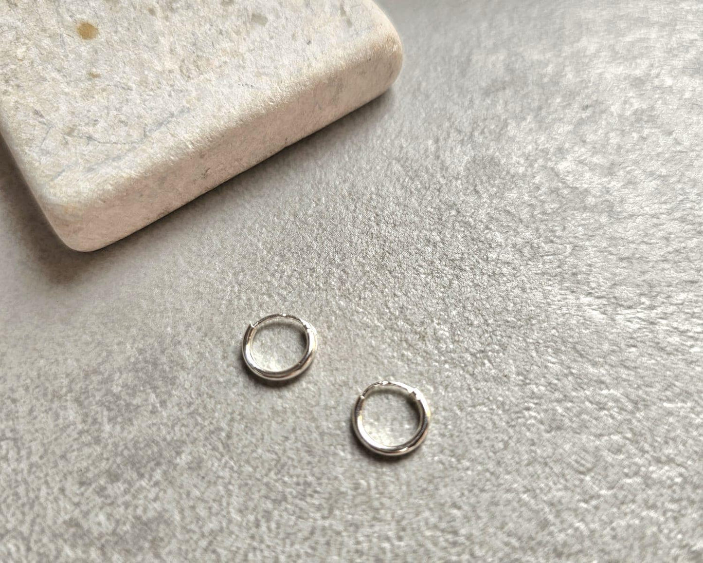 Sterling Silver 8mm Nose Studs Pack of 2 – 925 Silver Minimalist Nose Piercing Jewellery – Small Everyday Nostril Stud Set