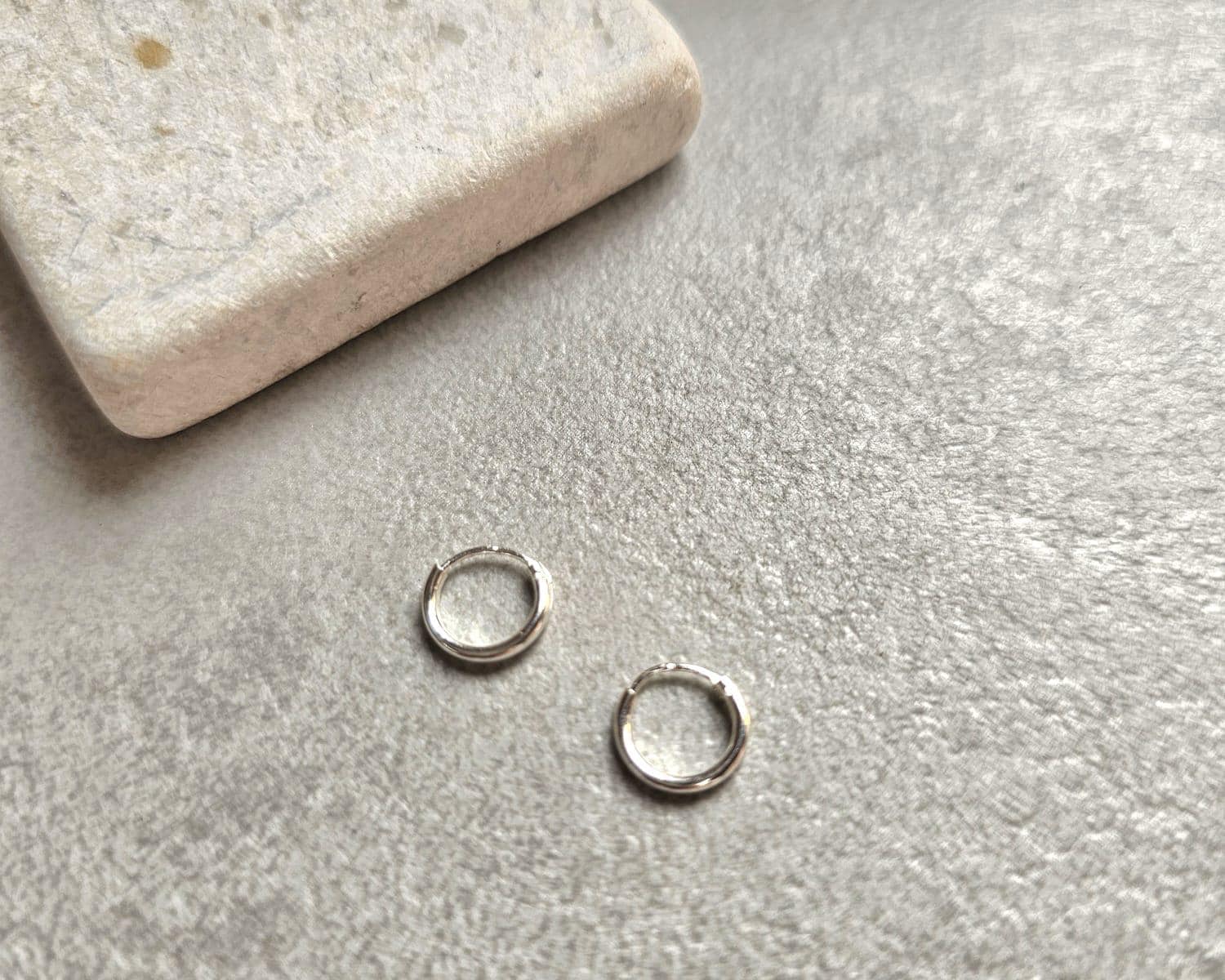 Sterling Silver 8mm Nose Studs Pack of 2 – 925 Silver Minimalist Nose Piercing Jewellery – Small Everyday Nostril Stud Set