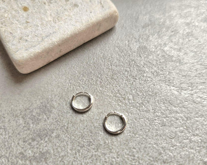 Sterling Silver 8mm Nose Studs Pack of 2 – 925 Silver Minimalist Nose Piercing Jewellery – Small Everyday Nostril Stud Set