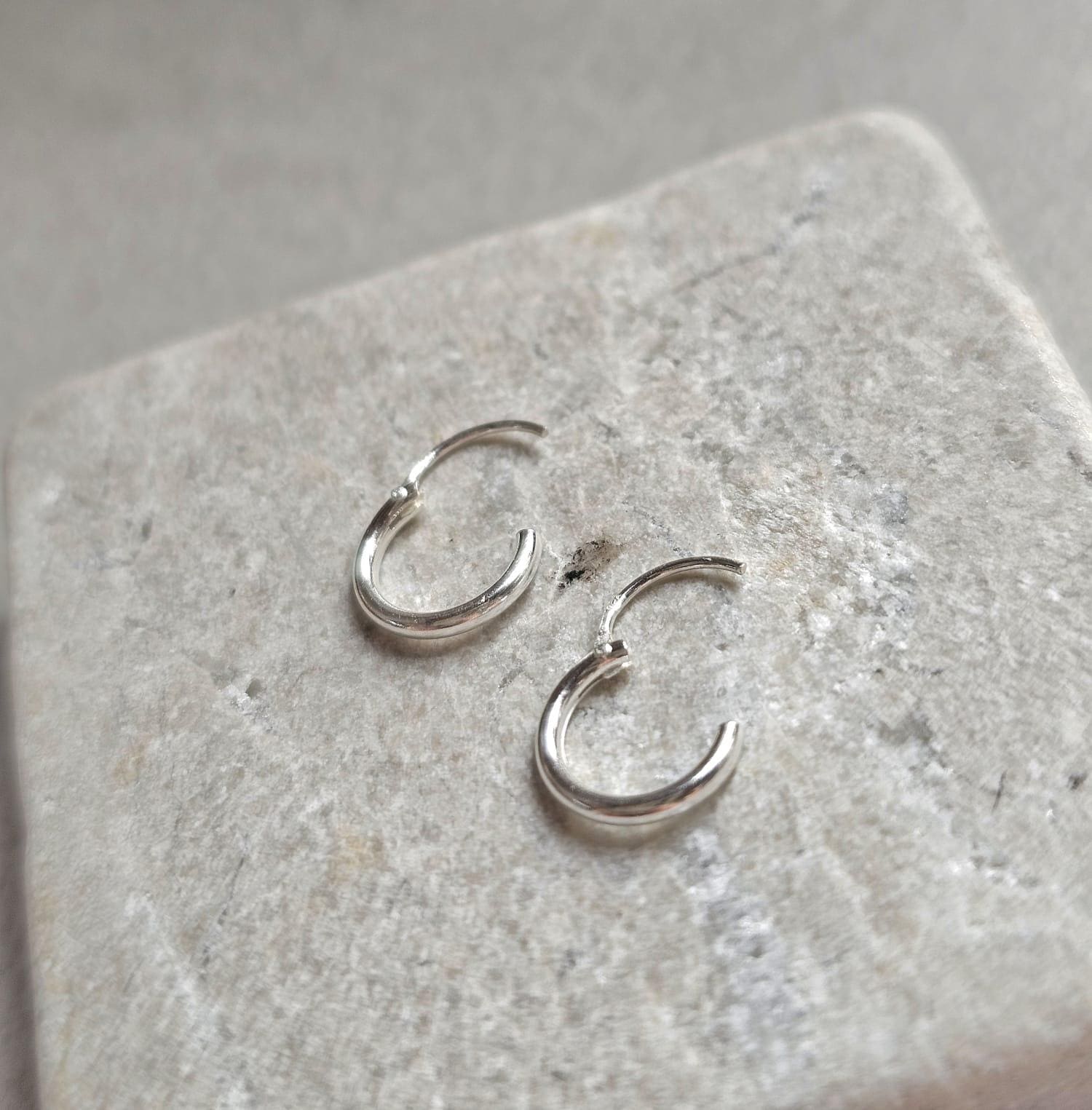 Sterling Silver 8mm Nose Studs Pack of 2 – 925 Silver Minimalist Nose Piercing Jewellery – Small Everyday Nostril Stud Set