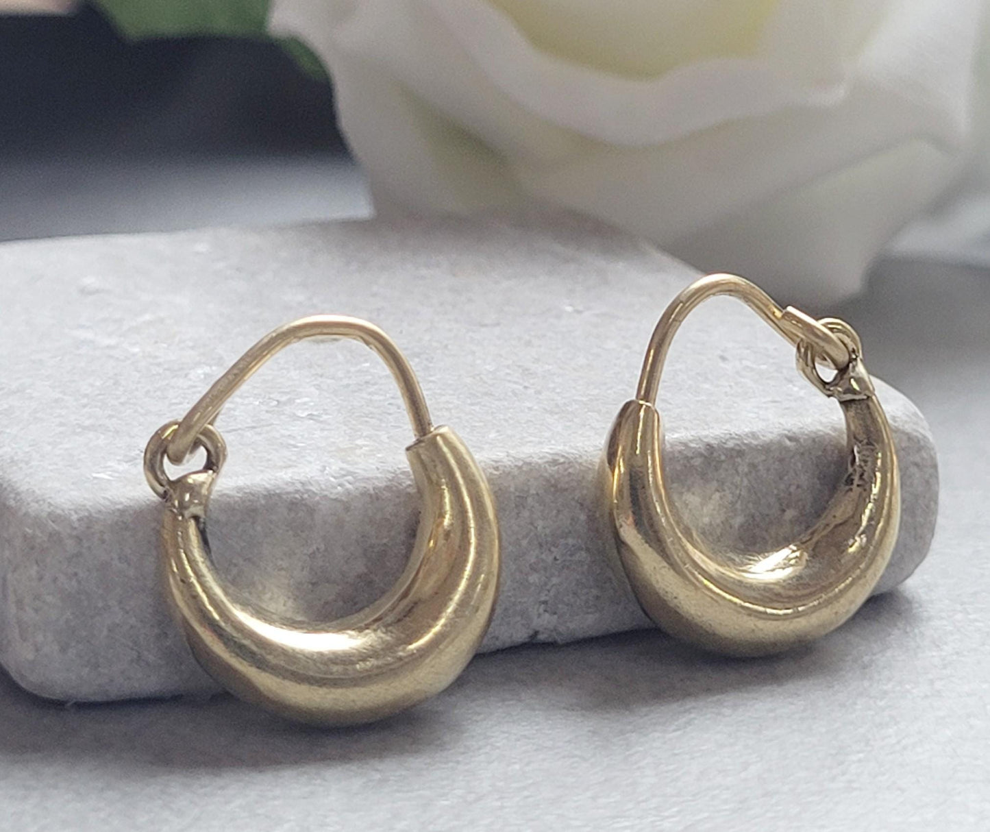 Small Gold Hoop Earrings, Minimalist Everyday Hoops, Hypoallergenic Nickel Free Earrings, Tiny Gold Hoops, Simple Minimal Jewellery