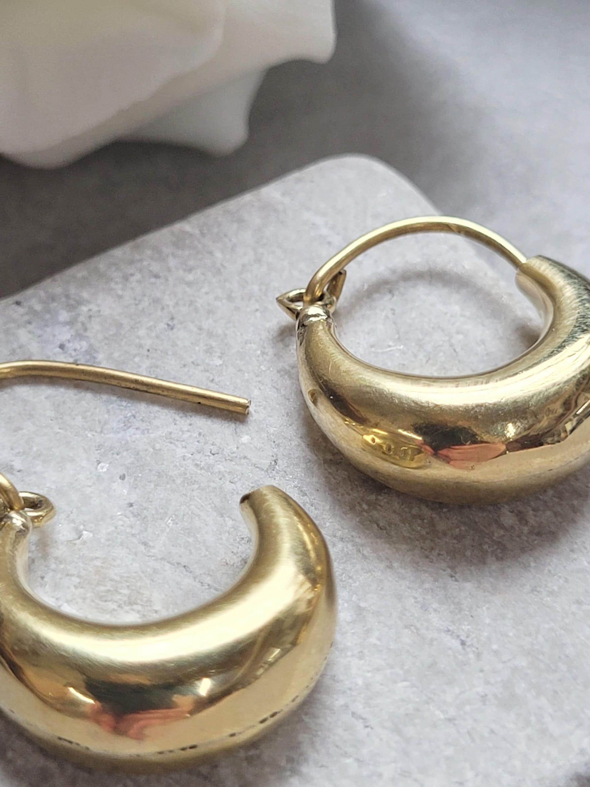 Brass Small Hoop Earrings 2cm, Everyday Gold Tone Hoops, Minimalist Huggie Earrings, Nickel Free Hypoallergenic Jewellery, Simple Daily wear
