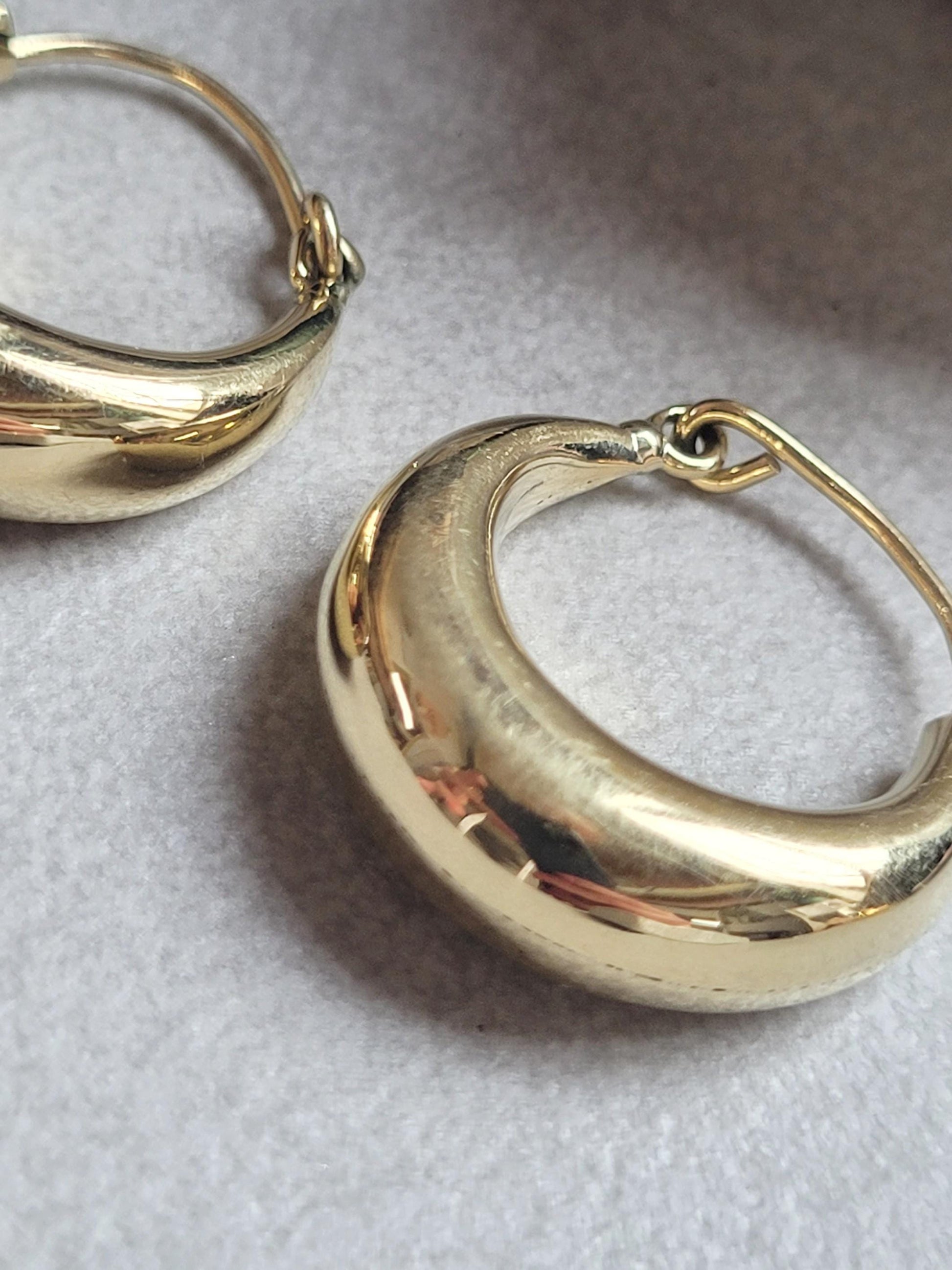 2.5cm Brass Hoop Earrings, Gold Tone Hoops, Hoop Earrings, Minimalist Brass Jewellery, Classic Statement Hoops , Brass Hypoallergenic