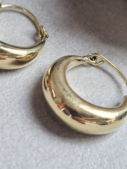 2.5cm Brass Hoop Earrings, Gold Tone Hoops, Hoop Earrings, Minimalist Brass Jewellery, Classic Statement Hoops , Brass Hypoallergenic