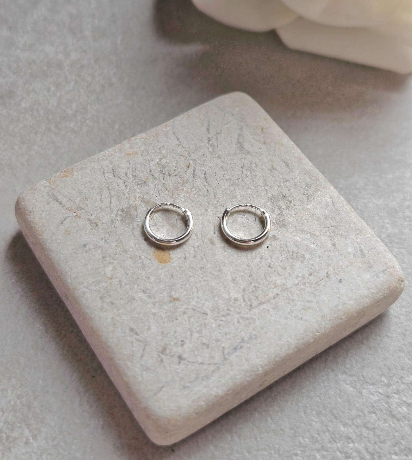 Sterling Silver 8mm Nose Studs Pack of 2 – 925 Silver Minimalist Nose Piercing Jewellery – Small Everyday Nostril Stud Set