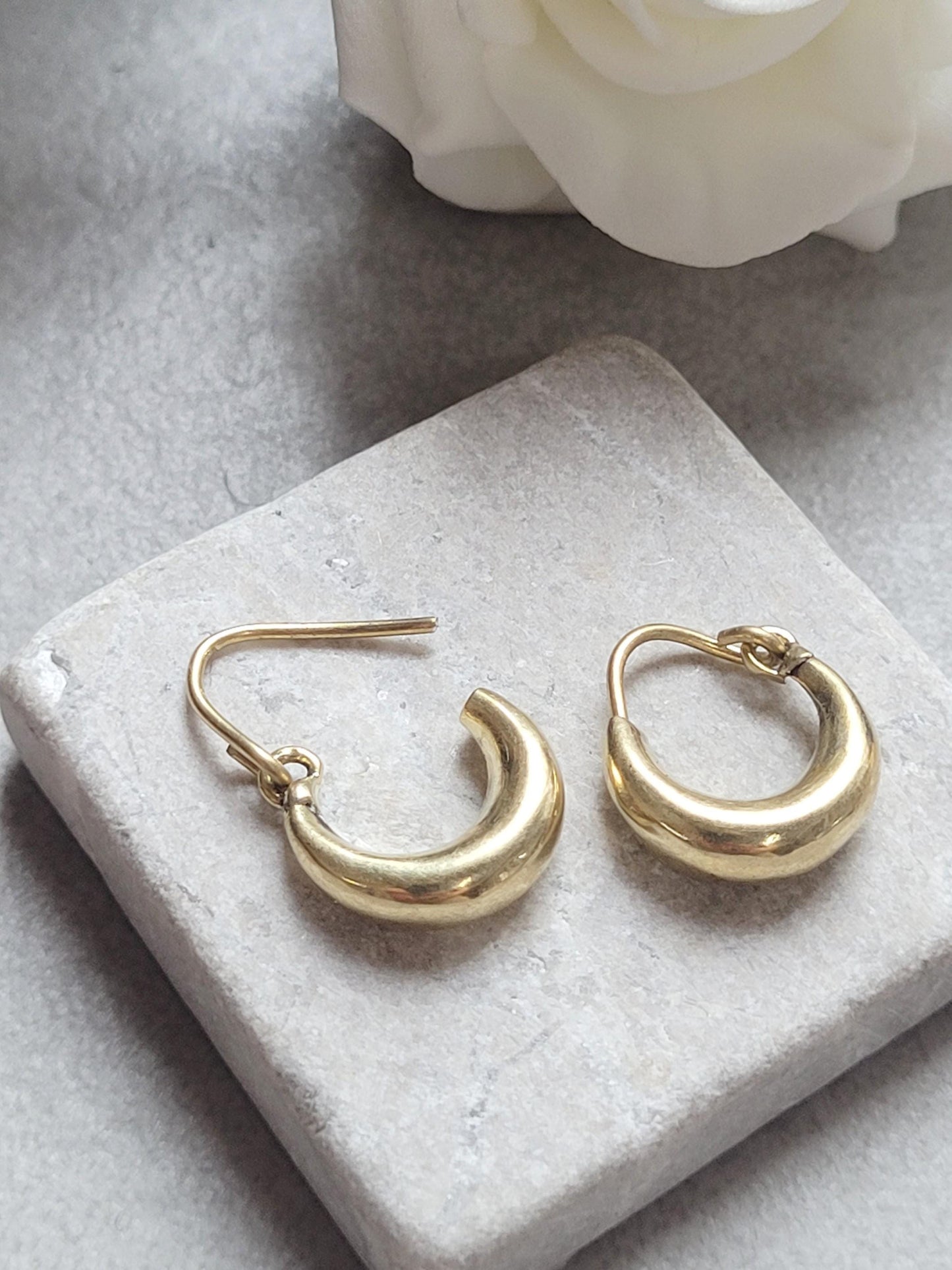 Small Gold Hoop Earrings, Minimalist Everyday Hoops, Hypoallergenic Nickel Free Earrings, Tiny Gold Hoops, Simple Minimal Jewellery