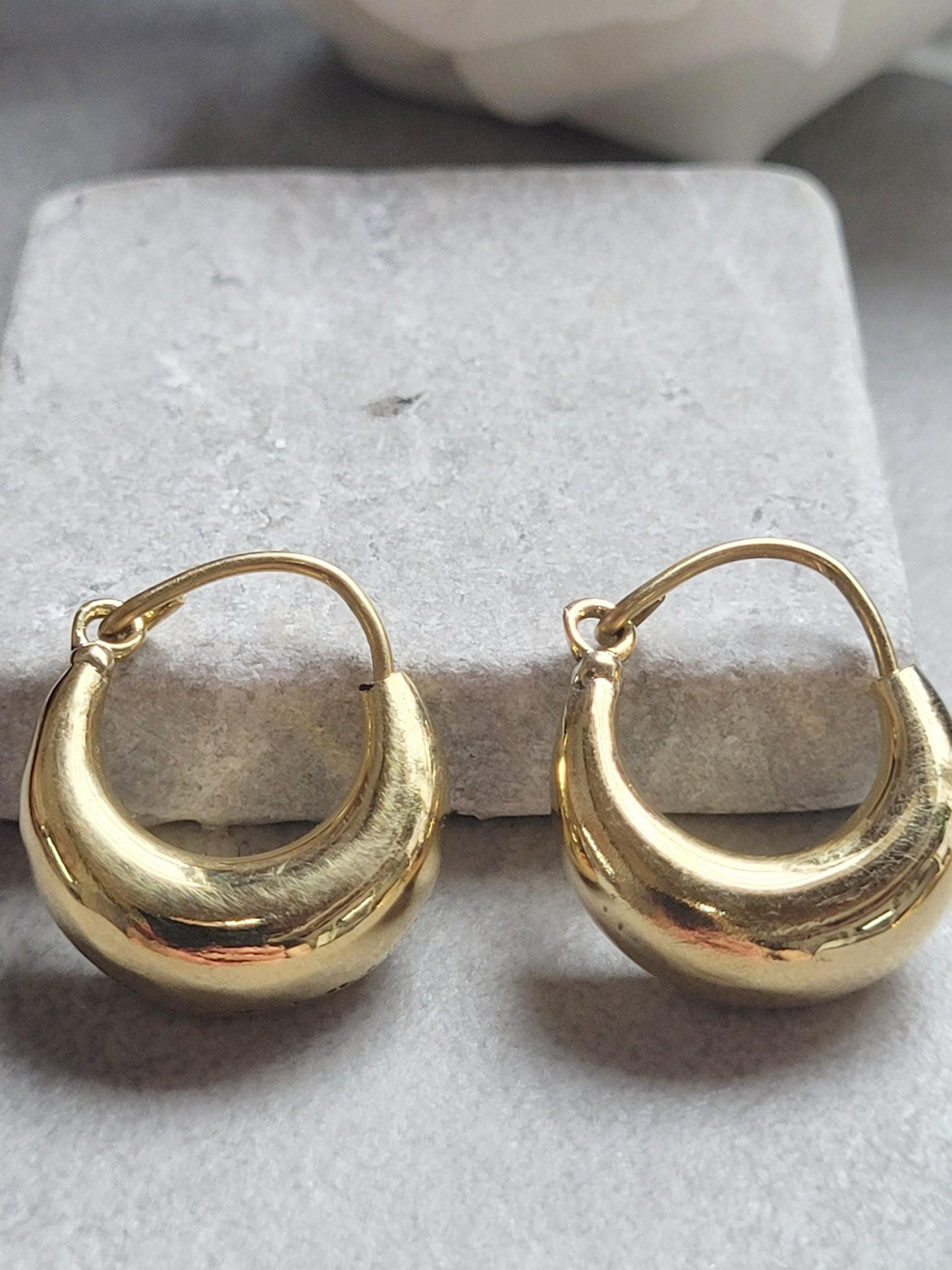 Brass Small Hoop Earrings 2cm, Everyday Gold Tone Hoops, Minimalist Huggie Earrings, Nickel Free Hypoallergenic Jewellery, Simple Daily wear