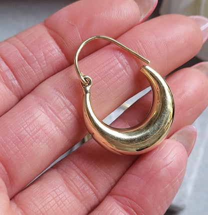 2.5cm Brass Hoop Earrings, Gold Tone Hoops, Hoop Earrings, Minimalist Brass Jewellery, Classic Statement Hoops , Brass Hypoallergenic