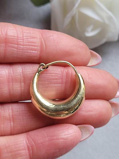 2.5cm Brass Hoop Earrings, Gold Tone Hoops, Hoop Earrings, Minimalist Brass Jewellery, Classic Statement Hoops , Brass Hypoallergenic