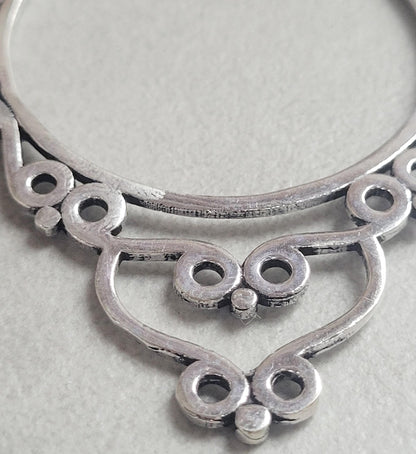 Extra Large Silver Hoop Earrings | Lightweight Silver Plated Statement Hoops | Boho Festival Jewellery | Hypoallergenic Minimalist Earrings