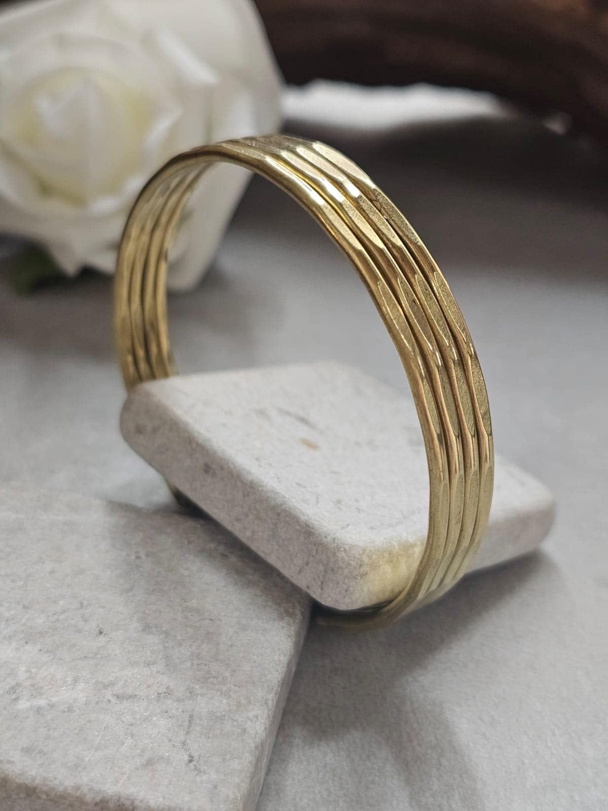 Raw Brass Cuff Bracelet, Minimalist Gold Cuff, Adjustable Open Bangle, Layered Stack Bracelet, Boho Jewelry, Gift for Her