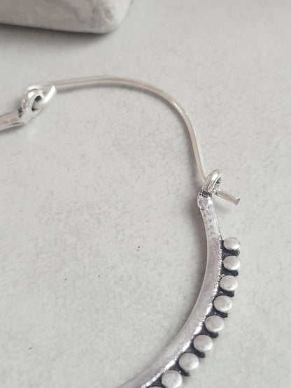 Extra Large Silver Hoop Earrings | Lightweight Silver Plated Statement Hoops | Boho Festival Jewellery | Hypoallergenic Minimalist Earrings