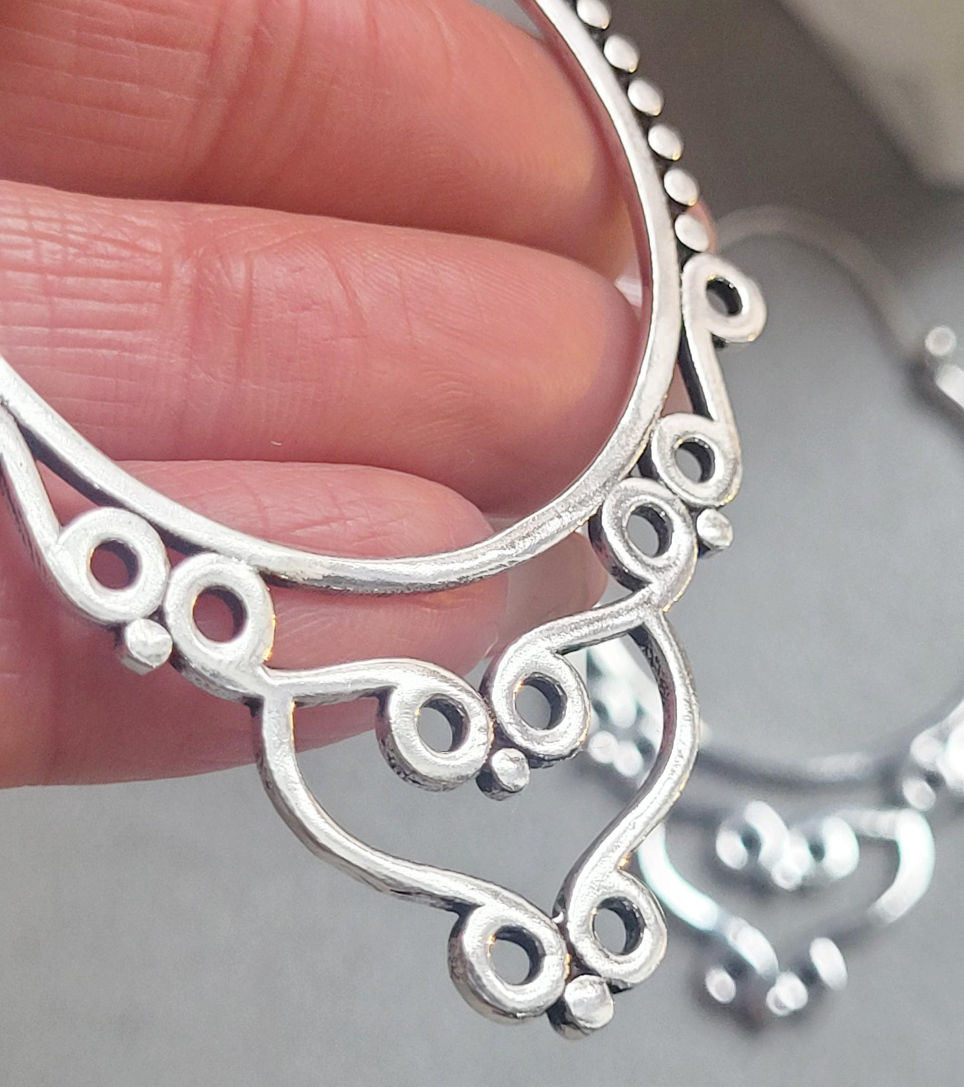 Extra Large Silver Hoop Earrings | Lightweight Silver Plated Statement Hoops | Boho Festival Jewellery | Hypoallergenic Minimalist Earrings
