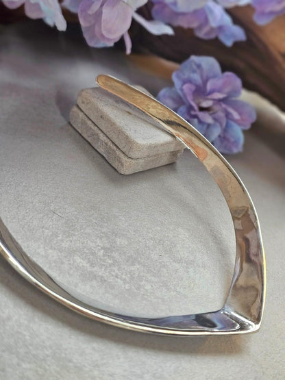 Silver Plated Engraved Choker Necklace, Geometric Tribal Collar Necklace, Minimalist Statement Jewellery, Boho Layering Necklace, Gift for H