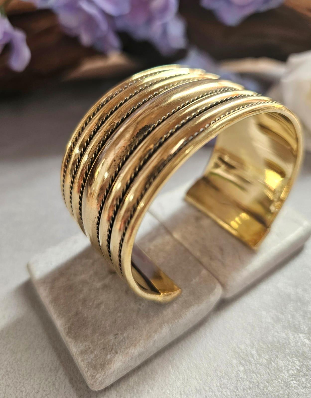 Raw Brass Cuff Bracelet, Wide Statement Cuff, Textured Brass Bangle, Minimalist Bold Bracelet, Adjustable Open Cuff, Nickel & Lead Free