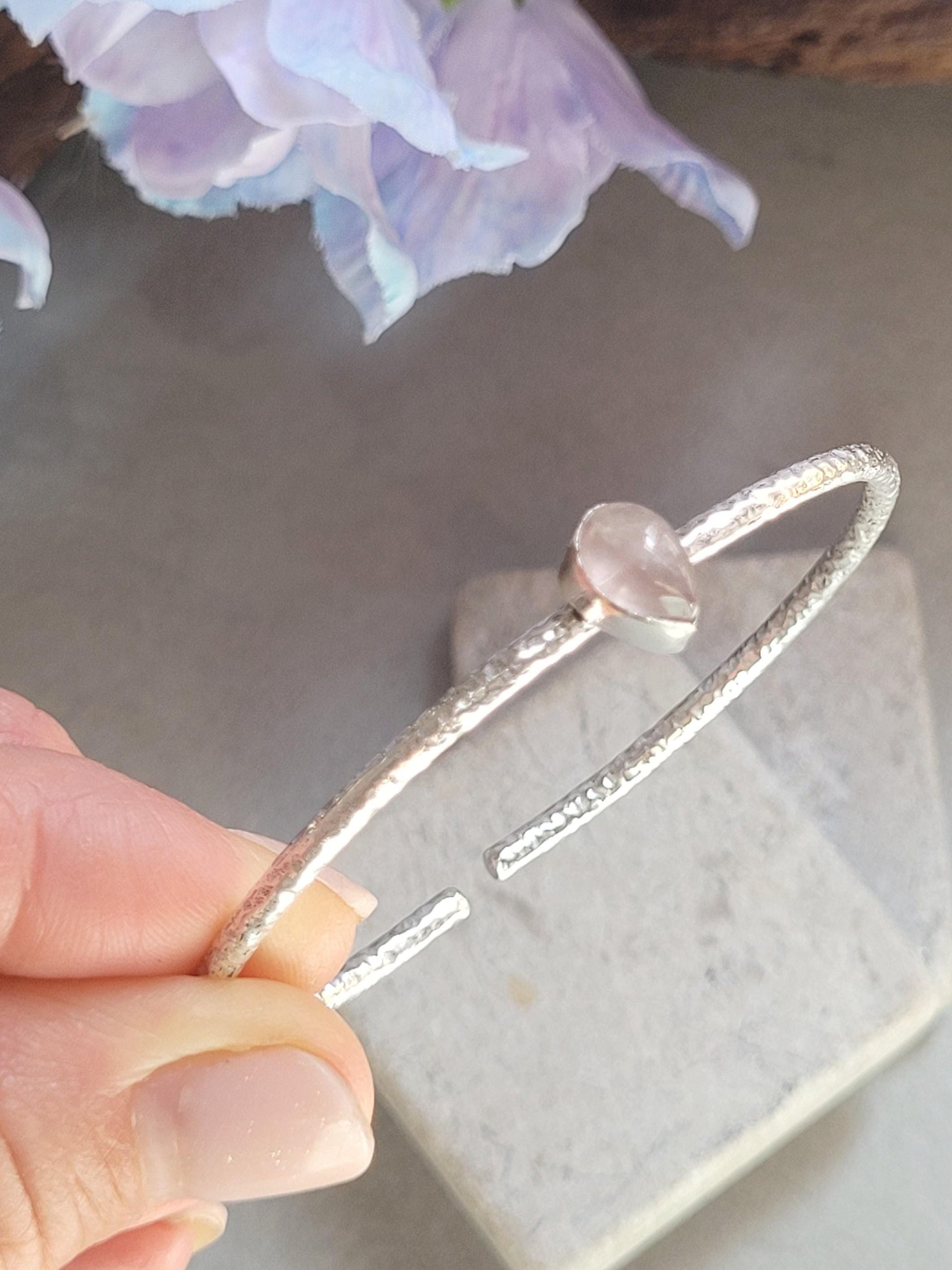 Elegant Silver Cuff Bracelet, Bridal Jewellery, Minimalist Wedding Bracelet, Bridesmaid Gift, Adjustable Silver Bangle