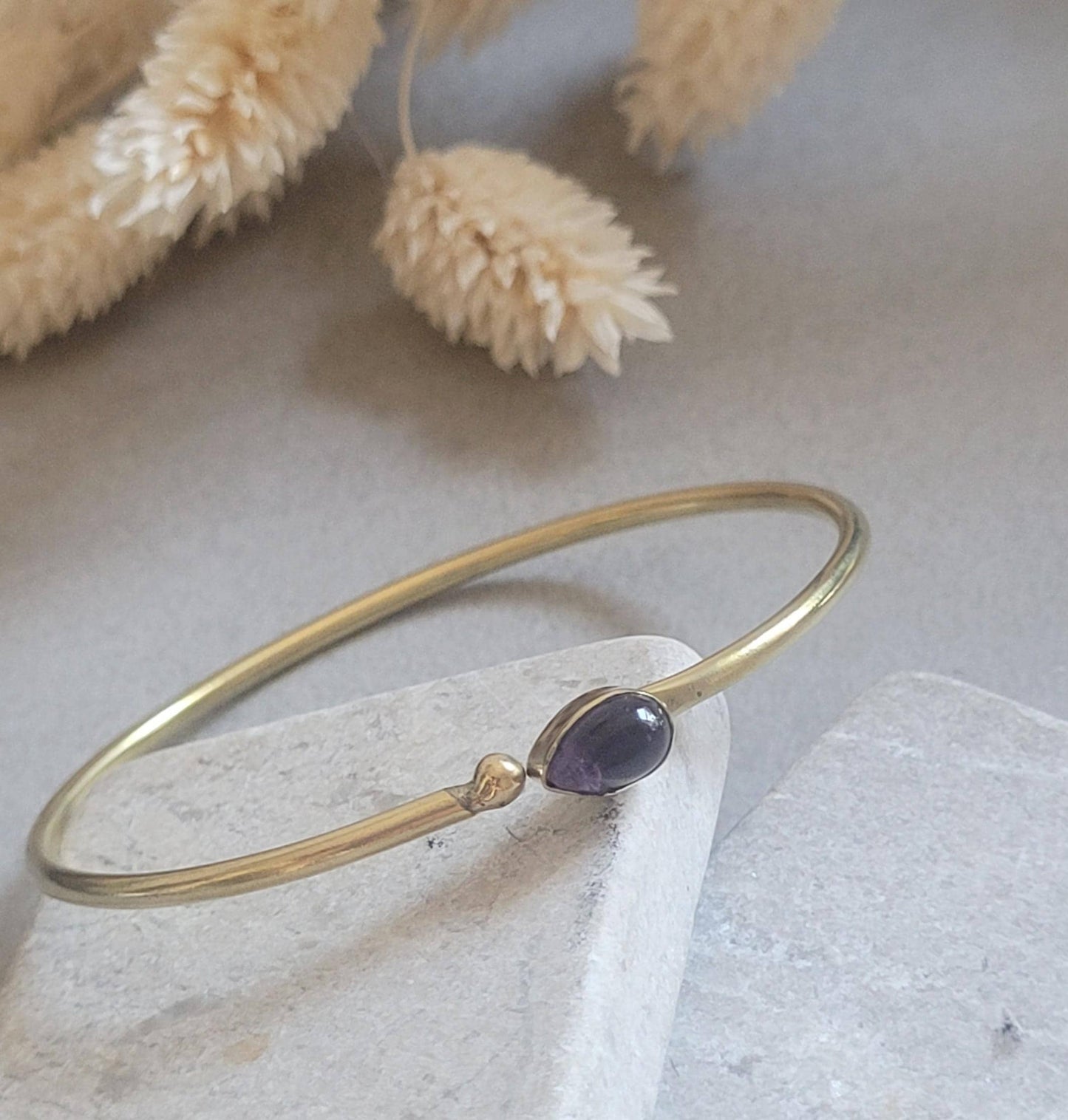Raw Brass Minimalist Bracelet, Boho Cuff Bracelet, Adjustable Open Bangle, Everyday Bracelet, Dainty Brass Jewellery, Gift for Her