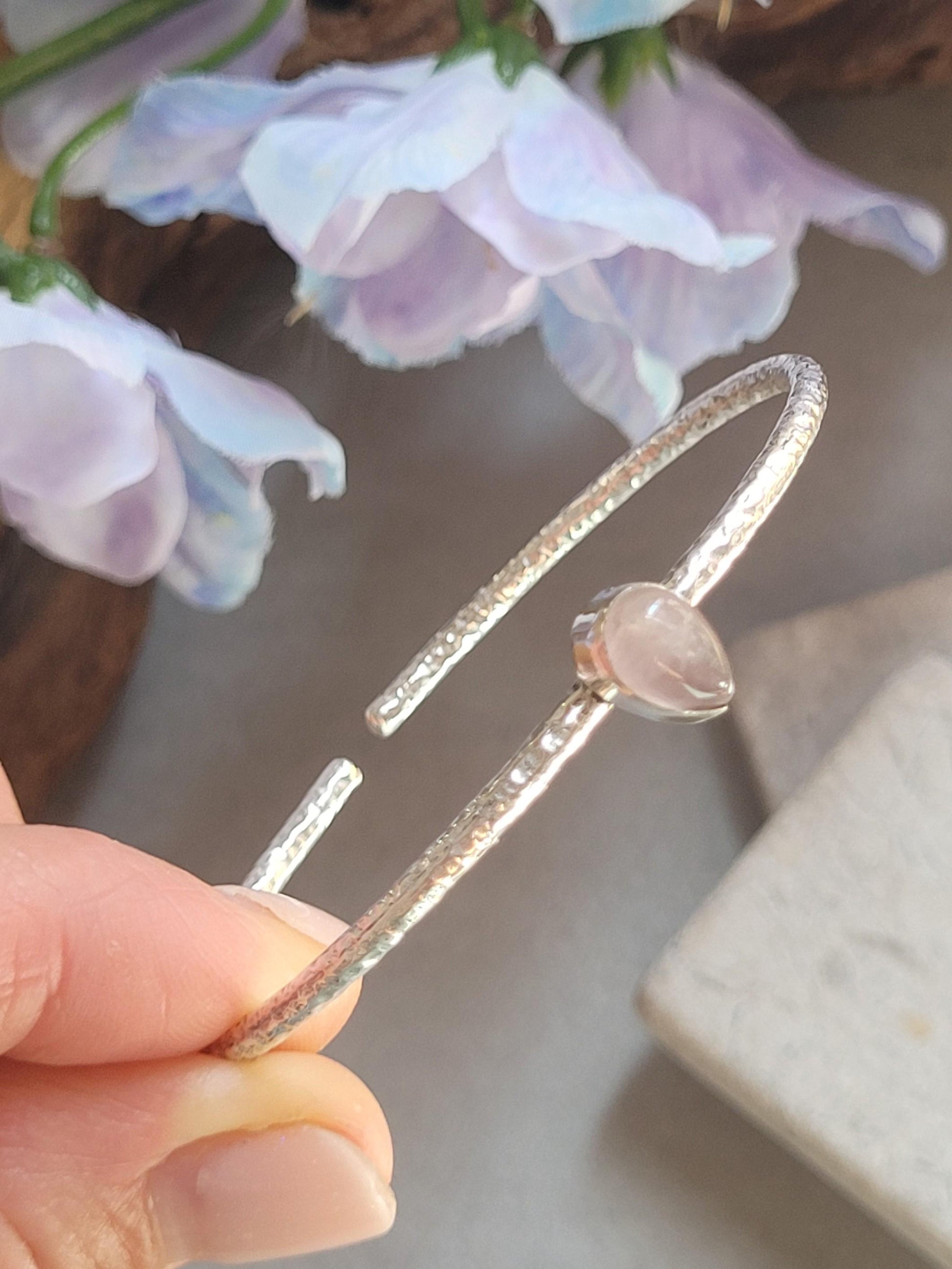 Elegant Silver Cuff Bracelet, Bridal Jewellery, Minimalist Wedding Bracelet, Bridesmaid Gift, Adjustable Silver Bangle