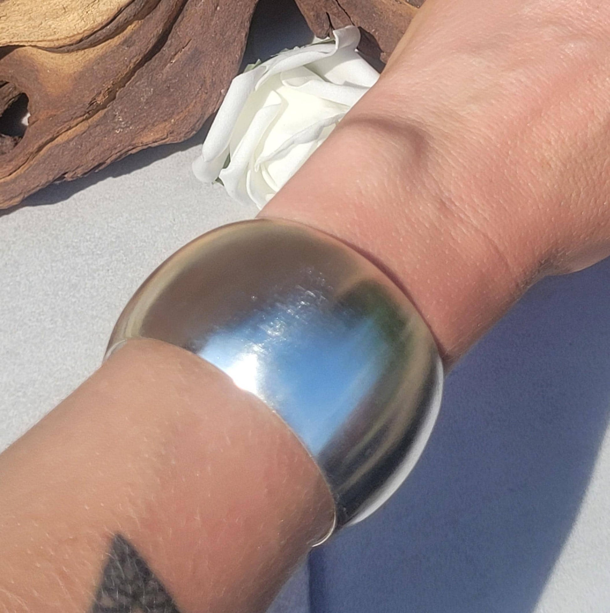 Silver Plated Minimalist Cuff Bracelet, Wide Bohemian Bangle, Statement Cuff, Modern Jewellery for Women, Everyday Bracelet, Gift for Her