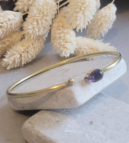 Raw Brass Minimalist Bracelet, Boho Cuff Bracelet, Adjustable Open Bangle, Everyday Bracelet, Dainty Brass Jewellery, Gift for Her