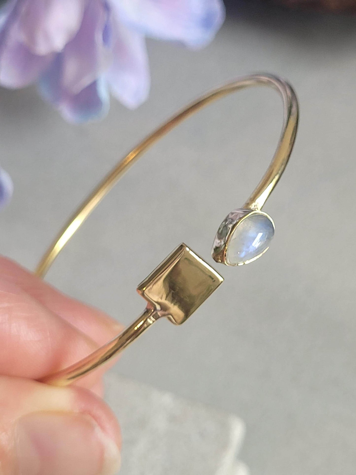 Minimalist Raw Brass Open Cuff Bracelet | Gold Boho Bangle | Adjustable Stacking Bracelet | Elegant Everyday Jewellery | Gift for Her