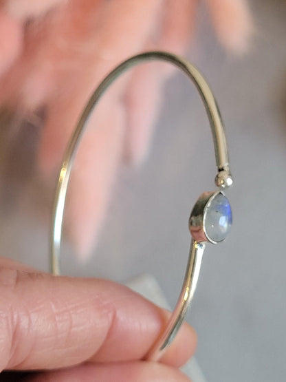 Dainty Silver Cuff Bracelet | Minimalist Everyday Jewellery | Stacking Bracelet | Delicate Silver Bracelet | Simple Gift for Her | Boho Jewe
