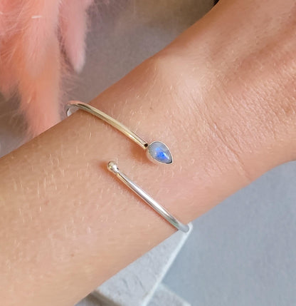Dainty Silver Cuff Bracelet | Minimalist Everyday Jewellery | Stacking Bracelet | Delicate Silver Bracelet | Simple Gift for Her | Boho Jewe