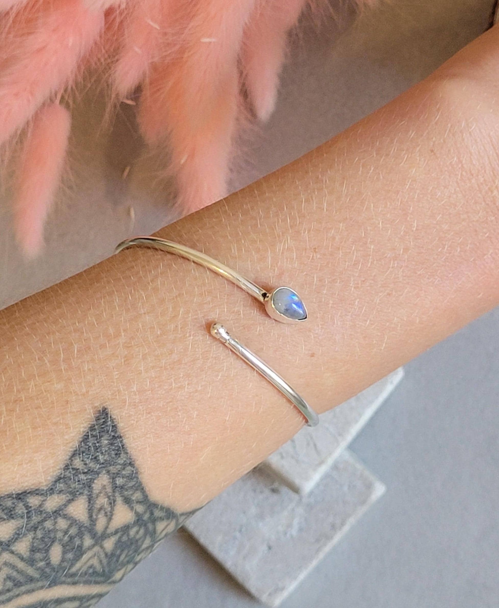 Dainty Silver Cuff Bracelet | Minimalist Everyday Jewellery | Stacking Bracelet | Delicate Silver Bracelet | Simple Gift for Her | Boho Jewe