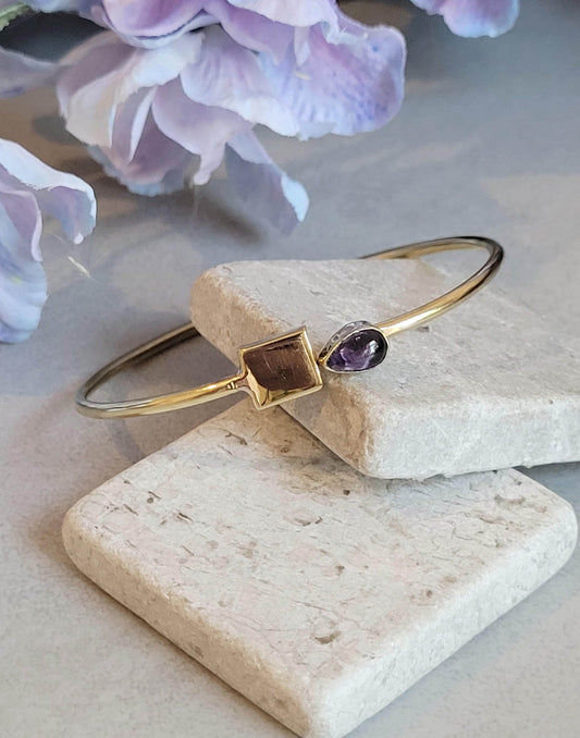 Raw Brass Cuff Bracelet | Adjustable Minimalist Bracelet | Dainty Everyday Bracelet | Bridesmaid Gift | Boho Jewellery