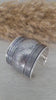 Detailed Silver Plated Cuff Bracelet: Adjustable Boho Statement Jewelry