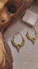 Gold bohemian hoops: Silver style unique jewellery / Golden jewellery