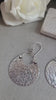 Silver floral dangle earrings: hypoallergenic earrings / Gift for her