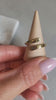 Brass Adjustable Ring: Moon & Sunshine Design - Boho Jewelry