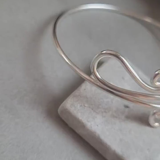 Upper Arm Bracelet Silver Plated, Boho Arm Cuff, Adjustable Armlet, Arm Bracelet, Bohemian Jewellery, Festival Jewellery, Gift for Her