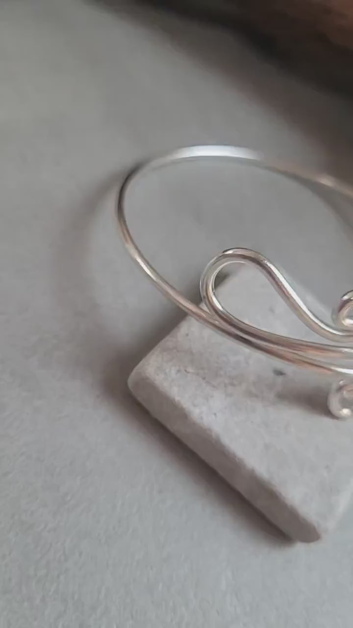 Upper Arm Bracelet Silver Plated, Boho Arm Cuff, Adjustable Armlet, Arm Bracelet, Bohemian Jewellery, Festival Jewellery, Gift for Her