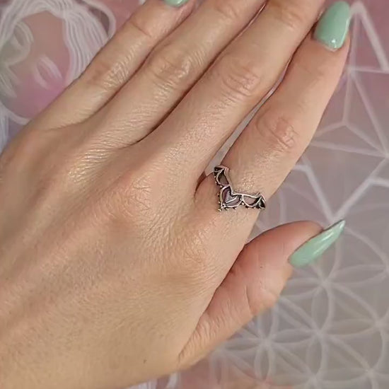 Bohemian style ring / Minimal  / Minimalist / Gift / Free uk shipping / Silver ring / Elegant / Simple / Dainty / Gift
