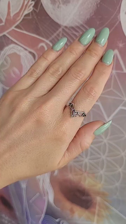 Bohemian style ring / Minimal  / Minimalist / Gift / Free uk shipping / Silver ring / Elegant / Simple / Dainty / Gift