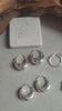 Silver hoop earring set: Simple silver hoops